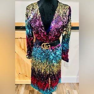 Colorful Sequin Dress (M/L)